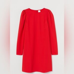 Red Long Sleeve Dress